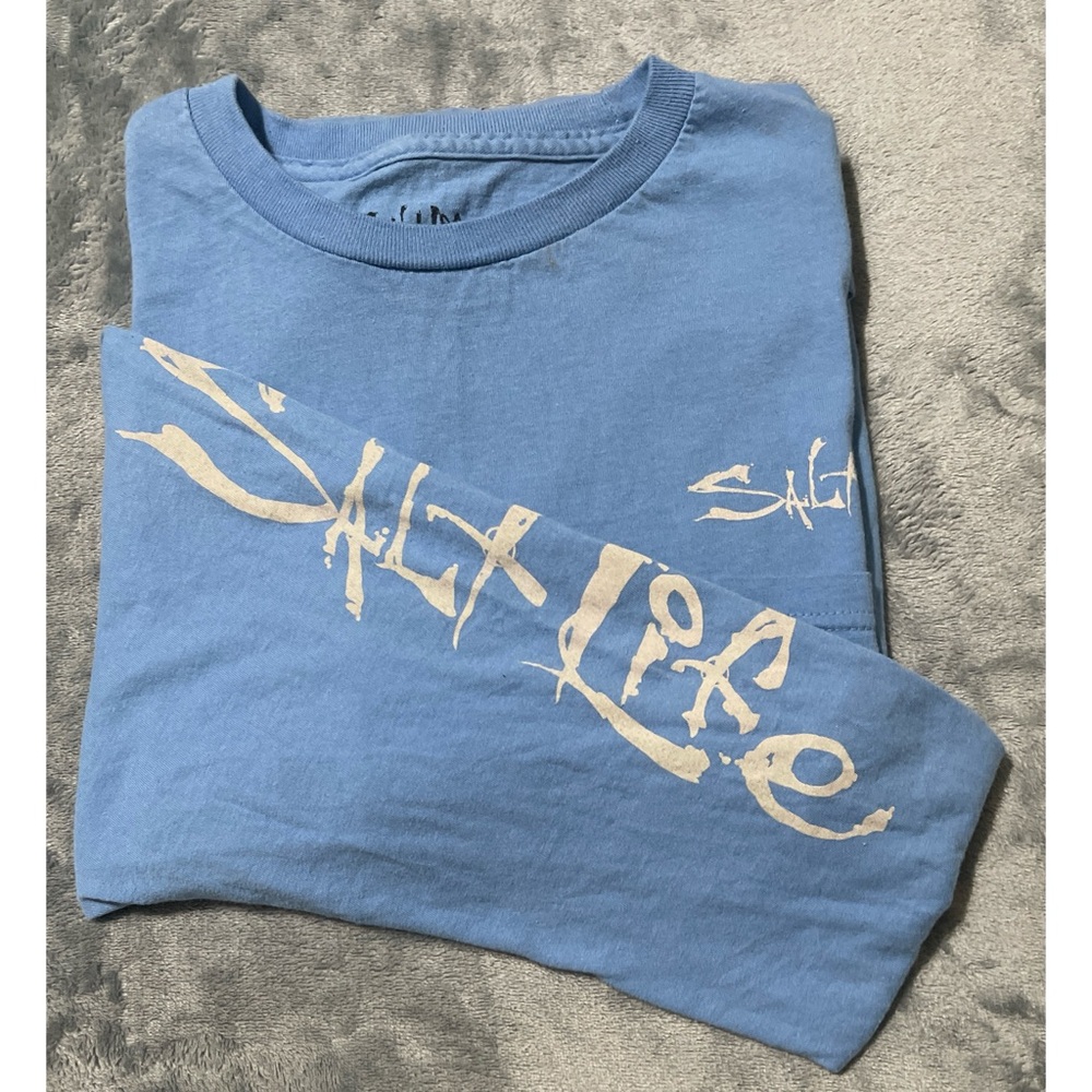 Lot of 2 Men's Salt Life Long Sleeve T-shirts Size Medium - Picture 3 of 3